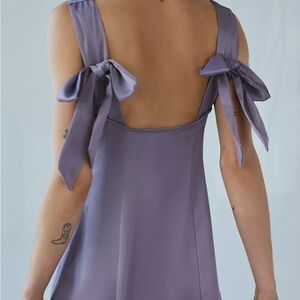 Elegant Purple Sleeveless Dress